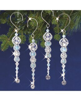 Kreativt kit Juletræspynt Istapper 4-pak