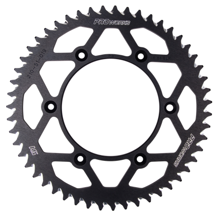 Corona Proworks de Aluminio Negra - Honda CR 125R 1983-2007