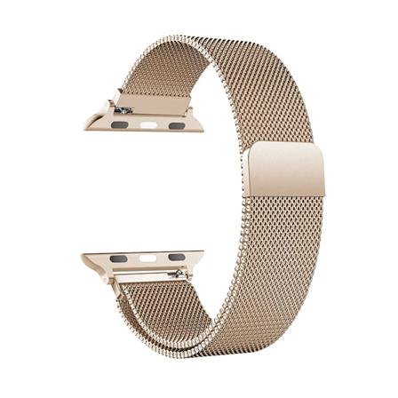 Milanese Rem För Apple Watch Band Ultra 2 49Mm 44Mm 40Mm 45Mm 41Mm 38Mm 44Mm Armband F Eller Iwat Serie 9 3 6 5 Se 7 8 Bande Champagne color 38 40 