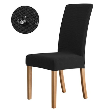 Pakke med 4 stolovertrekk, stolovertrekk, elastiske trekk