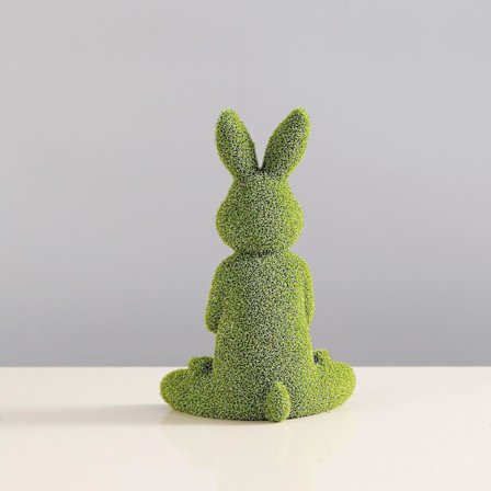 Græs gårdsplads flokkanin dekorativ yoga mos kanin (16x13x23cm)