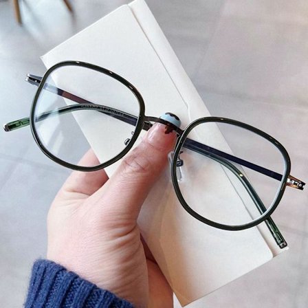 Anti-Blue Light Glasögon Överdimensionerade glasögon GRÖN