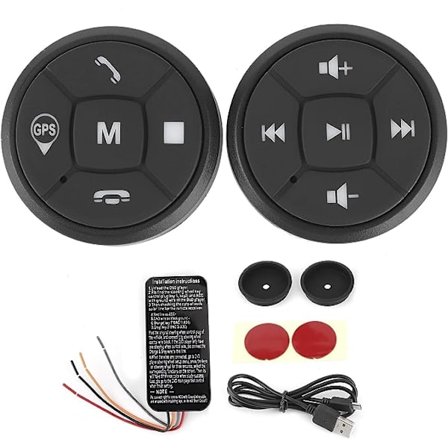 Rattknapp, Bilratt Bil GPS DVD Trådlös Kontroll, Ratt Rattknappskontroll, Kontrollknapp Volym