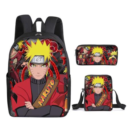 Naruto Student Skolväska Tresteg 44*28*13cm
