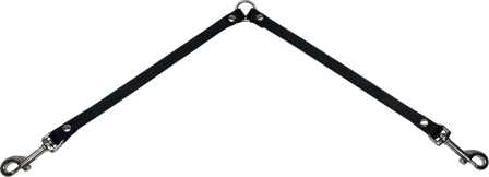 Alac nahkainen remminjakaja, 18mmx40+40cm, musta