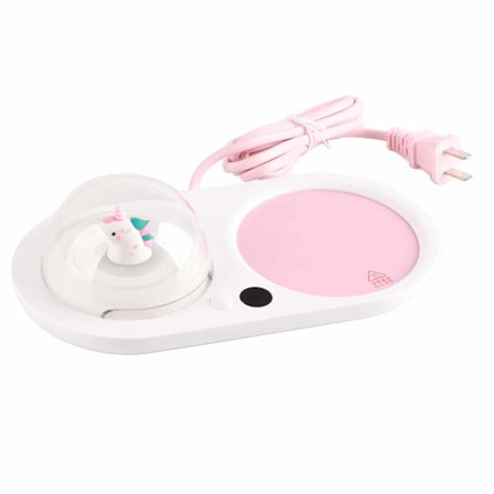 Krusvarmer Hurtig Opvarmning Konstant Temp Sikker Elektrisk Kop Varmeplade med Aromaspreder til Te Kaffe Mælk US 110-220V