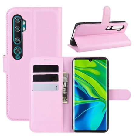 Xiaomi Mi Note 10/10 Pro - Litchi Plånboksfodral - Ljus Rosa Lightpink Ljus Rosa