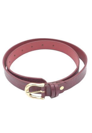 Complement Bälte 2,3cm I Croco Mönster Skärp Dam Röd M