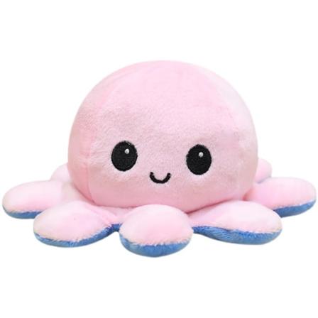 90 cm Jätte Vändbar bläckfisk Gosedjur Vändbar Happy Sad O...
