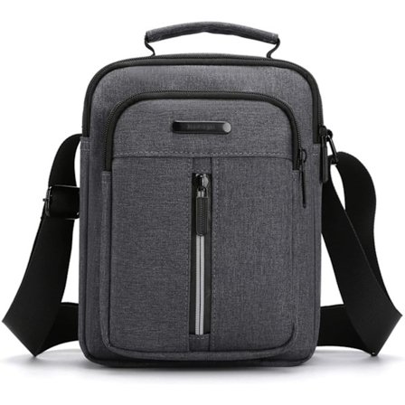 Herre Lille Crossbody Taske Crossbody Tasker Messenger Skuldertaske Skuldertaske til Mobiltelefon til Rejser, Vandreture og Udendørs Sport (Sort 