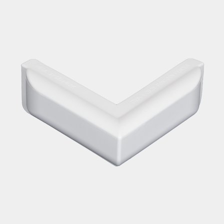 Fenderlijst / steigerfender Dan-Fender / stootwil Pontoon Corner, 25 x 10 x 6 cm, hoek 90°, wit