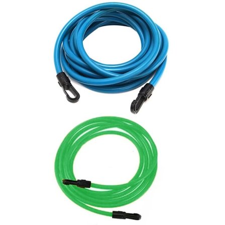 2 st 4 m justerbar simträning elastisk motståndsövning rep latexrör simträningsrep