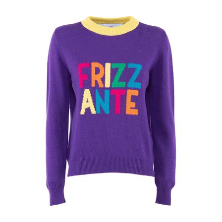 Nenette, Round-neck Knitwear Paars, Dames, Maat:S,Polyamide