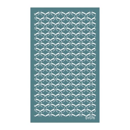 Silketrykk-sjablonger for leire, gjenbrukbare silketrykk for leire smykker, DIY kunst og håndverk, ørepynt, forsyninger - SY076