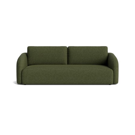 Savona 3 personers sovesofa, opbevaring - Aragon Grøn - 247x105x90cm - Sofa, sovesofa - Med Bonell fjedre, Nozag fjedre & PU Skum