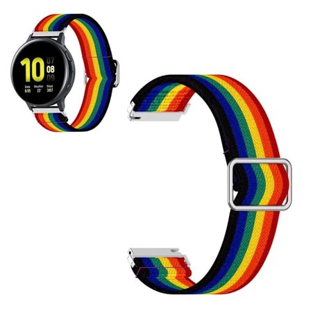 22mm nylon watch band for Huawei and Samsung watch - Rainbow