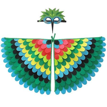 Fugle Cosplay kostyme Barnefest Dyreantrekk Wing + Mask B02