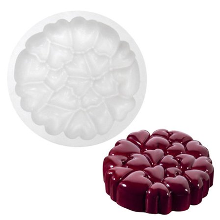 Diy Rundt Kjærlighet Hjerte Bakeform Bursdag Kakeverktøy Kakedekoreringsverktøy