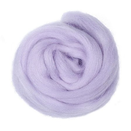 50g Ullgarn Roving Fiber LJUSLILA light purple