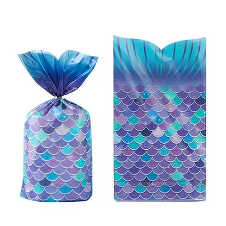 50/100 STK Mermaid Tails Cookie slikposer 50 STK 50 STK