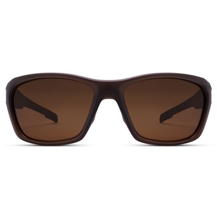 Polarised Black Sports Sunglasses with Brown Lenses for Men - Sports sunglasses