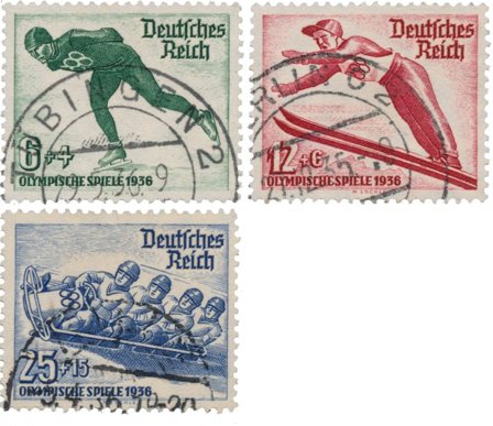 Tyske Rige 1936 - MICHEL 600-602 - Stemplet