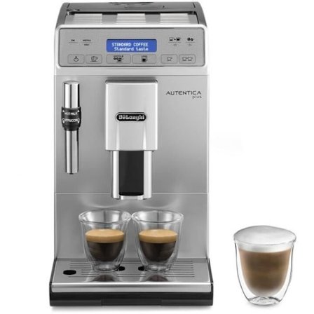 Espressomaskin med kvarn - DELONGHI - Autentica Plus ETAM29.620.SB - Kaffe i bönor - Silver
