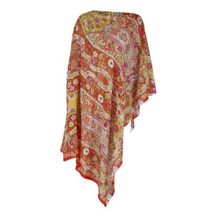 Etro Capes Orange, Dame Poncho, Størrelse: ONE Size