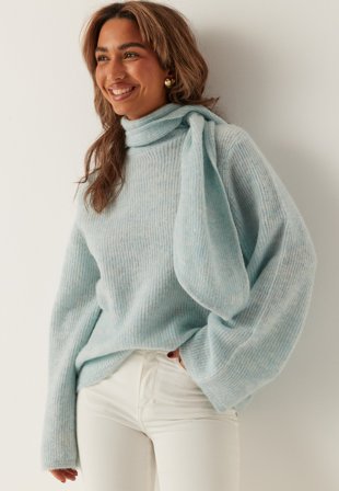 SELECTED-Slflulu Ls Bow Knit-S