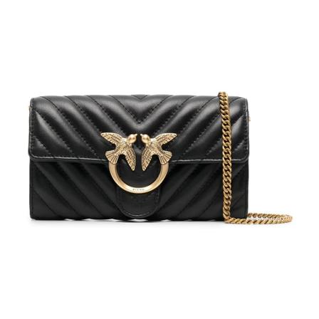 Pinko, Cross Body Bags Zwart, Dames, Maat:ONE Size