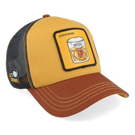 Capslab - Orange trucker Czapka Z Daszkiem - Cocktails Jager Bomb Black/Orange/Red Trucker @ Hatstore