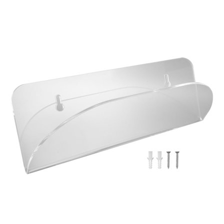 Akryl Skateboard Väggfäste Display Rack Klar Longboard Förvaringshängare