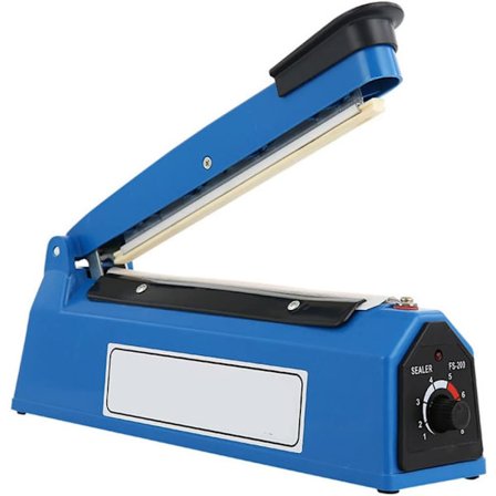 Bærbar forsegling maskin impuls varmeforsegler håndtrykk plastfilm matpose 350W 200mm forsegling maskin