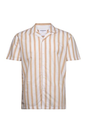 Lindbergh | Cot/Lin Striped Resort S/S | S