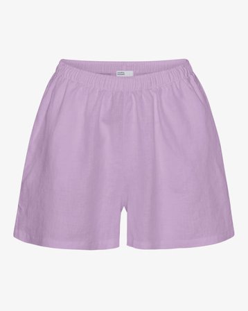 Linen Shorts - Soft Lavender - Female - XS - Sustainable material - Ethical production