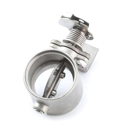 2 tums Motorcykel Avgas Kontrollventil Boost Vakuumaktiverad Avgas Cutout/Dump Rostfritt Stål