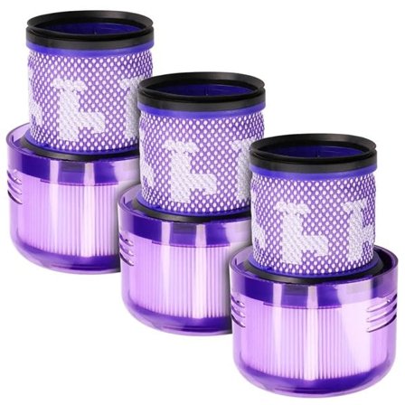 Extralink filter till Dyson V11 / SV14 / SV15 / SV16 / SV17 – 3-pack – tvättbara ersättningsfilter