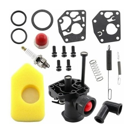 Forgassersett for gressklipper 499809 498809a 494406 og luftfilter 698369 Regulatorfjær 691859 692211 Membran 795083 495770