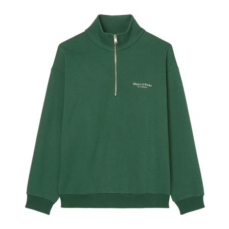 Marc O'Polo Relaxed zip-neck Tröja grön, Herr, Herr, Storlek: L