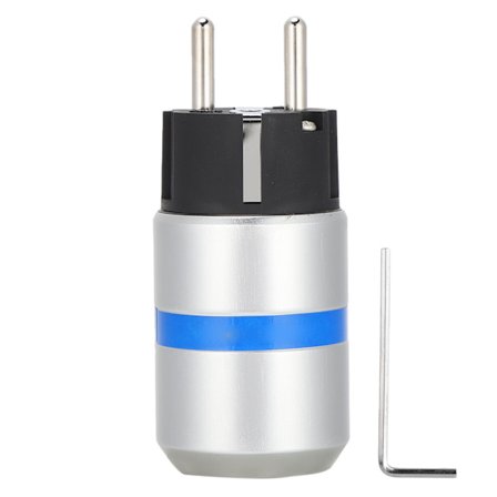 Monosaudio Ren Kobber Rhodiumbelagt IEC Strømstik Hanstik til Professionel Audio Video Enhed AC 100‐250V E106R