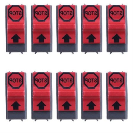 10 kpl Sammutuskytkin päälle - pois päältä pysäytyskytkin sopii Husqvarna 345 362 365 371 372 385 390 moottorisahaan Hg