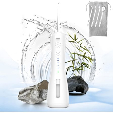 Vattentråd [Dental Cordless Portable] 6 lägen & IPX7 Vattentät Laddningsbar Oral Irrigator Vatten Tandrengöringstråd Vattentråd, Hembruk Vattentråd