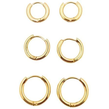 Hoop örhängen kirurgiskt rostfritt stål Hoop örhängen brosk Helix Sleeper örhänge för män kvinnor flickor pojkar