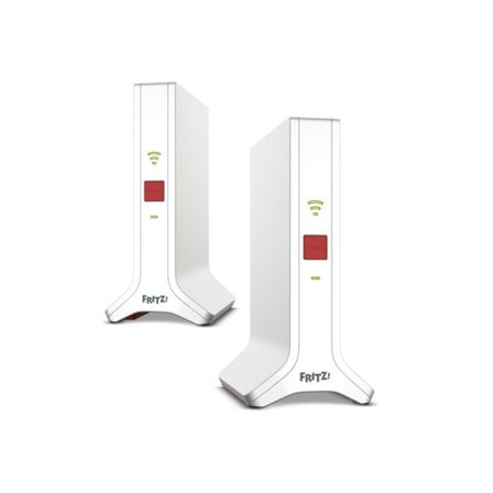 AVM FRITZ!Mesh Sæt 4200 Wi-Fi 6 Dual-band 4200 Mbit/s 2-pak Rød/Hvid