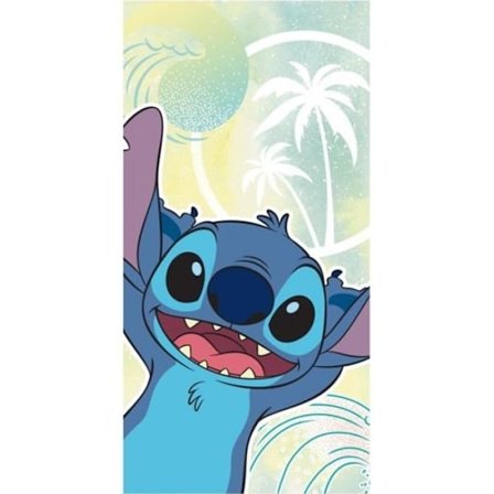 Ranta-pyyhe - LILO & STITCH - Stitch - 100 % Puuvilla - 70x140 cm - Konepestävä