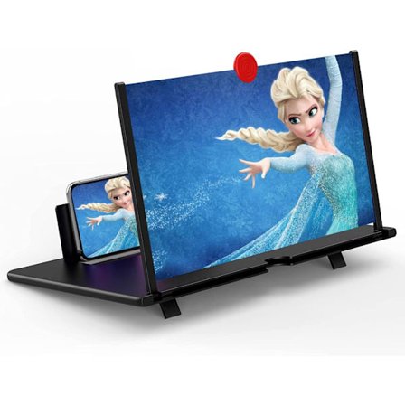 2025 Seneste Model 18" Skærmforstørrer – 3D HD Mobiltelefon Forstørrelsesskærm Projektor til Film, Videoer og Gaming – Sammenklappelig Ph