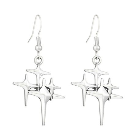 Stilfulde Drop Øreringe Stjerne/Hjerte/Kors Hænge Øreringe Moderne Tilbehør Elegante Smykker til Modeelskere