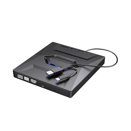 Ulkoinen DVD- ja CD-poltin, CD- ja DVD-soitin, tyypit C/USB3.0, ulkoinen DVD- ja CD-asema tietokoneelle ja kannettavalle