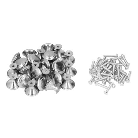 40 stk. Runde Skapknotter Rustsikre Stilige Møbelknotter for Kjøkkenskap og Dører