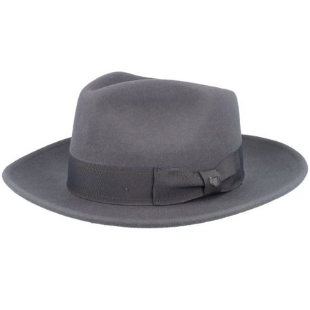 Brixton - Grå fedora Hatt - Swindle Convertabrim Grey/Grey Fedora @ Hatstore